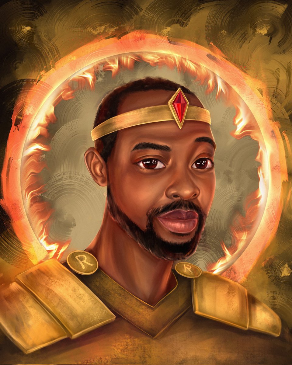 GM☀️ 
I finally finished the art for the contest #KingPRomulusContest⚔️
 It was a pleasure for me, I'm glad when I like a person, I share his values, and he coolly supports artists 🔥
Thank you for the inspiration, warrior <a href="/King_PRomulus/">King Romulus 🌐</a> I hope you like it😉
#KingPRomulus #NFTs