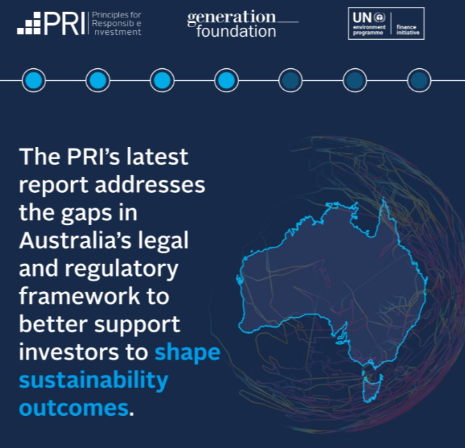 karmeit's tweet photo. Is Australia's policy framework keeping up with investor demand for #ESG outcomes? This @PRI_News report proposes reforms to help investors get the clarity &amp; guidance from policymakers needed to achieve better #sustainableinvestment outcomes #auspol https://t.co/BLp4hNQ8Jk https://t.co/OPajQ0QIc2