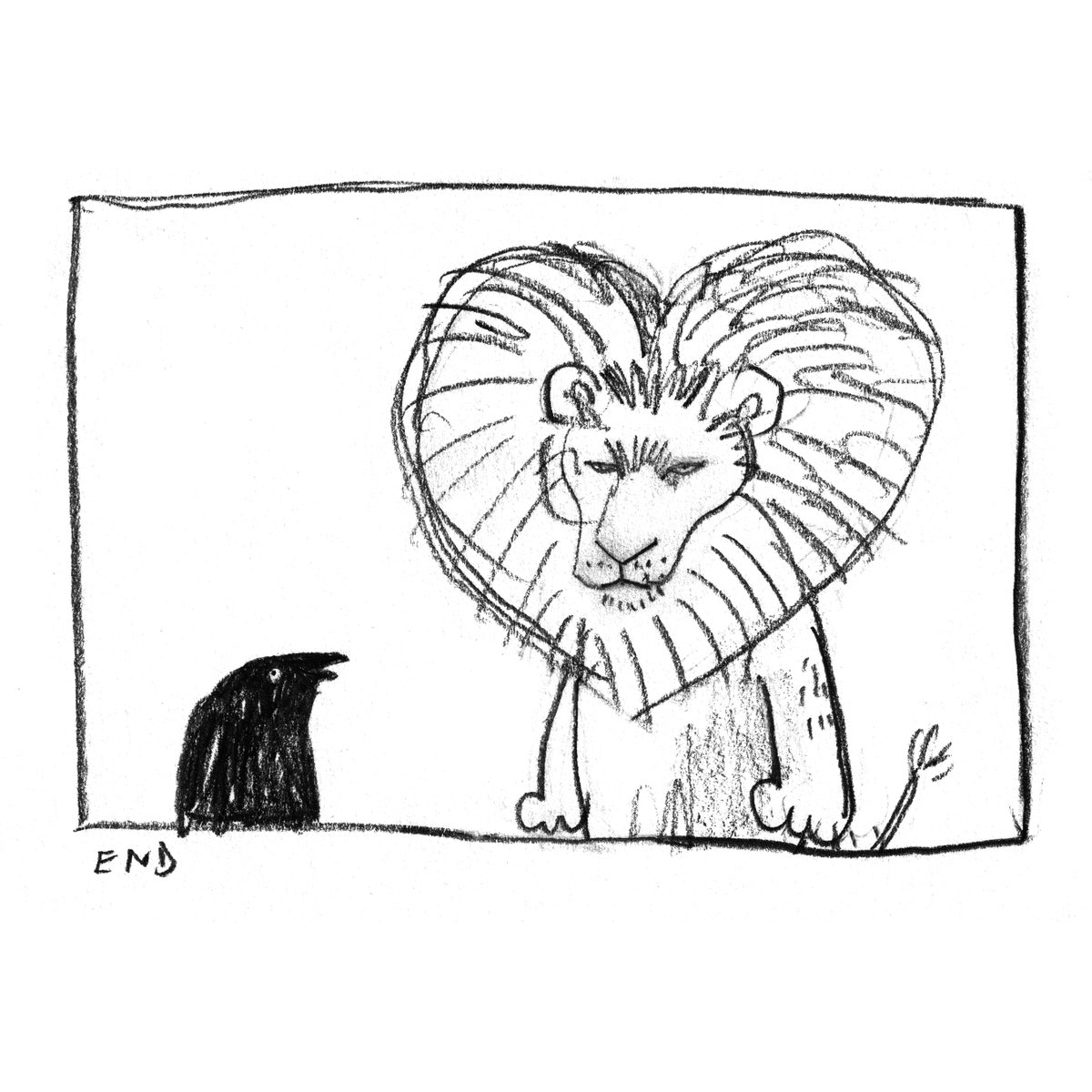 dawning_crow's tweet photo. Lion comic https://t.co/HzAR10IfHg