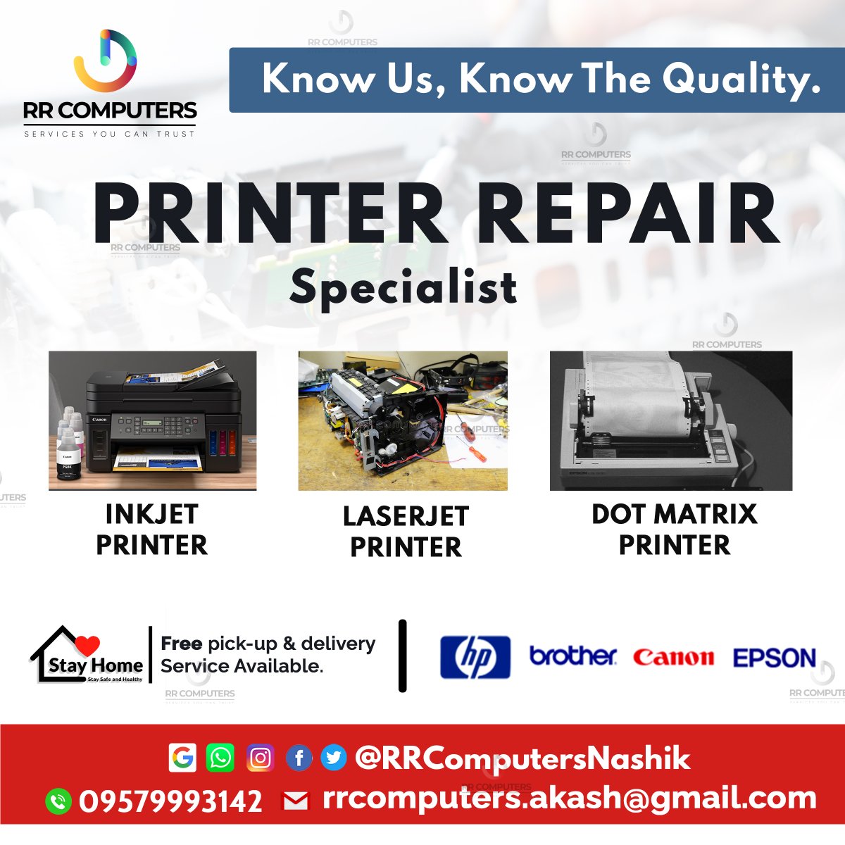 RR_Computers's tweet image. Is your *Printer* needs care?
- *Printer Repairing*
- *Toner Refilling*
- *Cartridge*

RR Computers care for your printer
Contact Us On :
 📲 9579993142
 📲 8855093142
 
#RRComputers #ComputerSalesandService 
#ComputerRepairInNashik #NashikComputers 
#RRComputerNashik #pcrepair