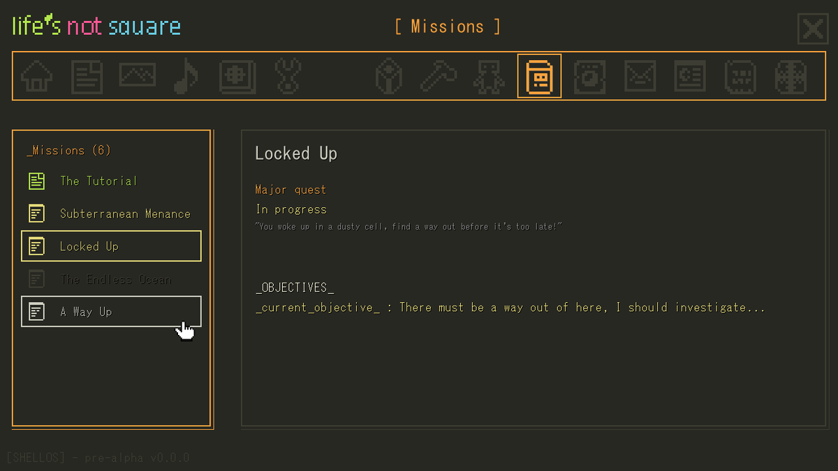 burningeyece's tweet photo. working on quest system and quest tab UI
#indiedev #gamedev #pixelart #GameMakerStudio2 #aseprite https://t.co/2EvGgmvE1m