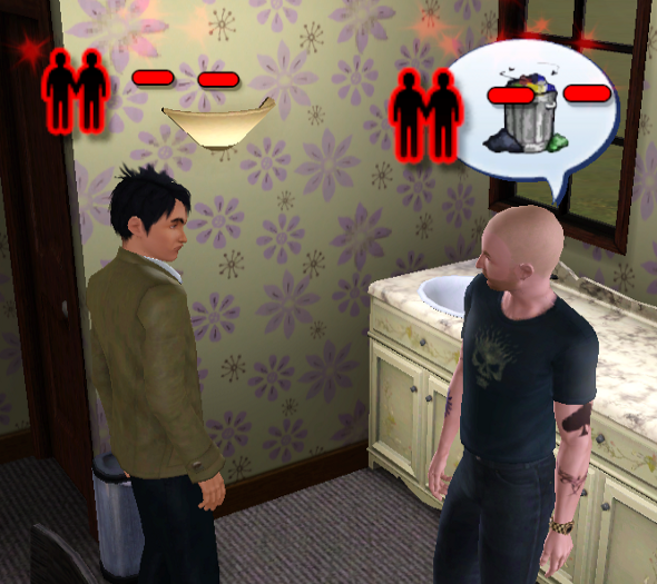 _memeline's tweet photo. IRL i rate every social interaction on the plus or minus Sims social scale https://t.co/ZiLFqaHSus