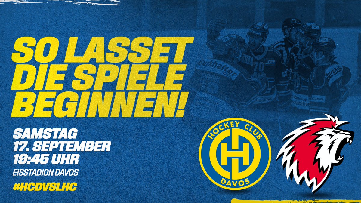 HCD_offiziell's tweet photo. Der viel zu lange Sommer ist endlich zu Ende
🗓️ #Heimspiel 🆚 @lausannehc 
 
Tickets: https://t.co/jmnFyUqKN0
#zaemaschtah
#HCDvsLHC https://t.co/CAP7FvU2SP