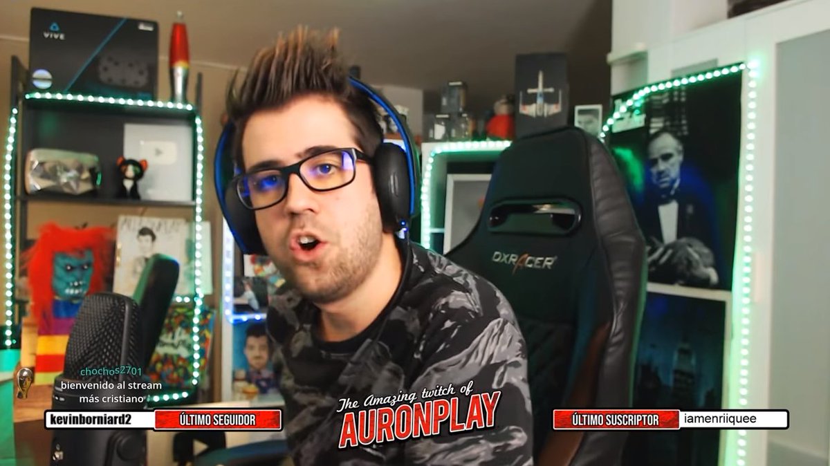 tvtop_es's tweet photo. 🔙 HOY hace 3 años... con aspecto intelectual 🤓, un #ad y ante cuatro mil viewers 👀, debutaba en la plataforma: "The Amazing twitch of #AURONPLAY" 🧐 #3YearsWithAuron https://t.co/fcuWeiupXT