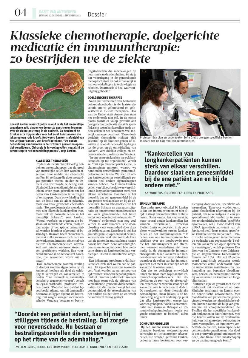 Filip Lardon (@filiplardon) on Twitter photo 🔬 Hoever staat het onderzoek naar en de strijd tegen #kanker anno 2022? 🧑🔬 «Het evolueert naar een ziekte die op termijn goed behandelbaar is.»
Lees het dossier over ons #kankeronderzoek <a href="/CORE_UAntwerp/">CORE</a> <a href="/UAntwerpen/">UAntwerpen</a> in <a href="/gva/">Gazet van Antwerpen</a> 👉 gva.be/cnt/dmf2022090… <a href="/Dvanturnhout/">David Van Turnhout</a> 📰👇 🔬 Hoever staat het onderzoek naar en de strijd tegen #kanker anno 2022? 🧑🔬 «Het evolueert naar een ziekte die op termijn goed behandelbaar is.»
Lees het dossier over ons #kankeronderzoek <a href="/CORE_UAntwerp/">CORE</a> <a href="/UAntwerpen/">UAntwerpen</a> in <a href="/gva/">Gazet van Antwerpen</a> 👉 gva.be/cnt/dmf2022090… <a href="/Dvanturnhout/">David Van Turnhout</a> 📰👇