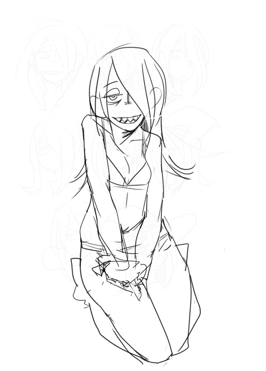 前に描いたラフをほんのちょっとだけ休憩時間にいじったのをば 