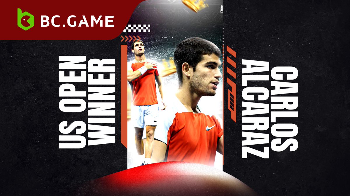 bcgame's tweet photo. 🚀@carlosalcaraz wins the #USOpen2022 and becomes the #ATP men's tennis world's No. 1 at a young age.

✅The first teenager to hold the top spot. What an accomplishment 🤩

#CarlosAlcaraz #USOpen https://t.co/7L5rJ72p4p