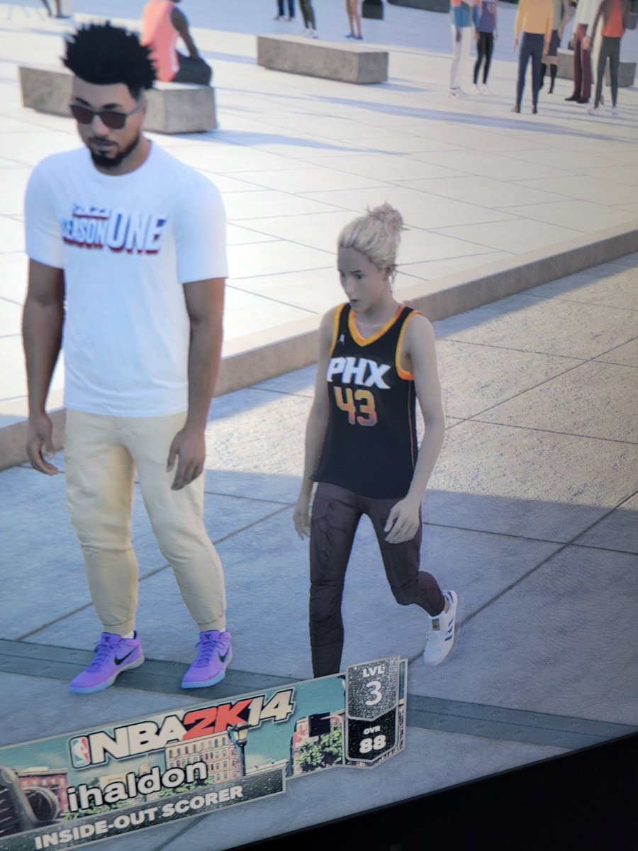 Anyone else notice #NBA2K23 leaked the Statement jersey for the #Suns this year? #2KDay <a href="/SunsUniTracker/">Suns Uniform Tracker</a>