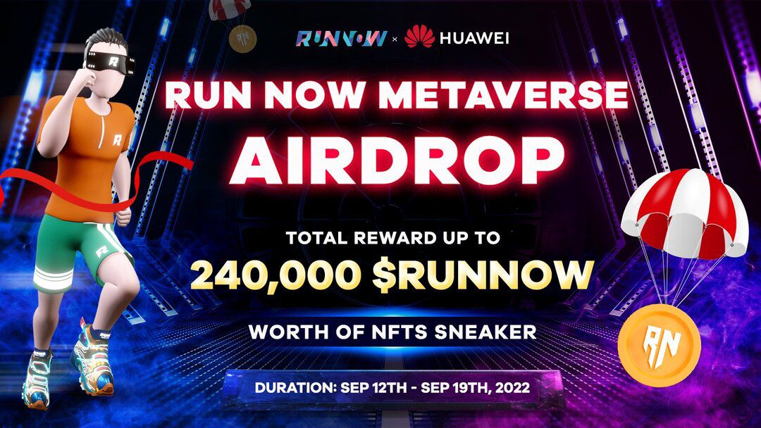 airdropblogs's tweet photo. #Airdrop: Run Now
Prize Pool: $240,000 in NFTs Sneaker
Reward: 1 NFTs Sneaker  - 1k random users
Referral: 1 NFTs Sneaker  - top 50 ref
News: Runnowx Huawei

Airdrop Link: https://t.co/8Q8uKcTits

- Like &amp; RT 
- Distribution date: Sep 24th, 2022

Website: https://t.co/xo8poMcI8o https://t.co/z2oTwrnQul