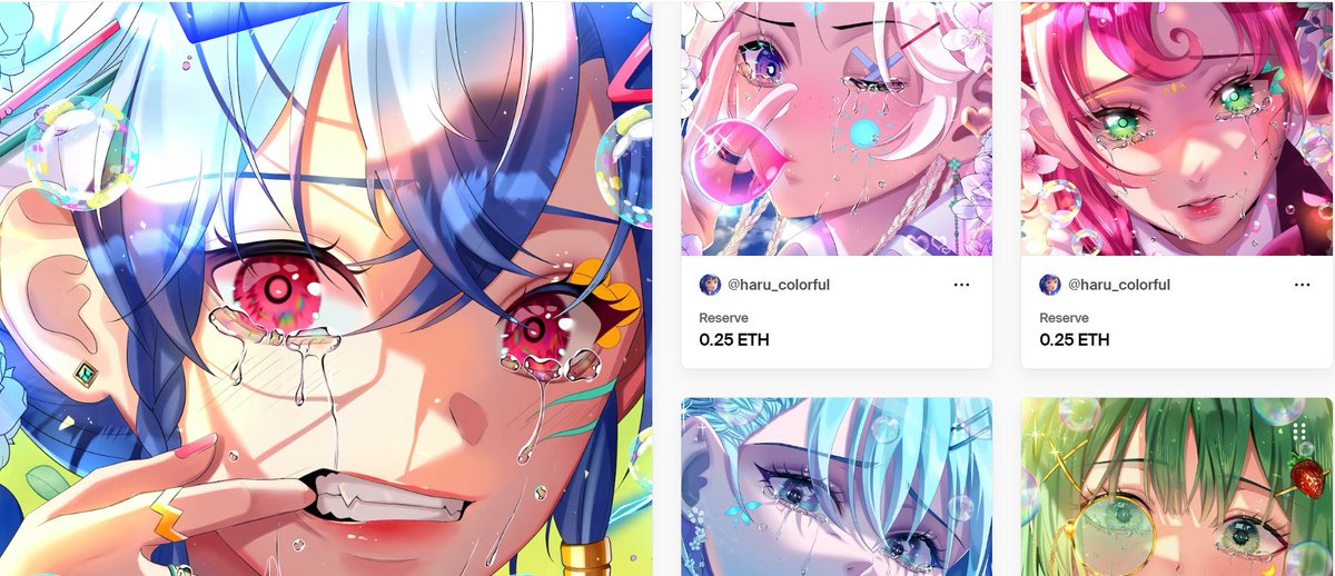 3 NFTs are still available. Many thanks if anyone collects them❄️❄️❄️
foundation.app/@haru_colorful

RT &amp; Like is highly appreciated 💪💗