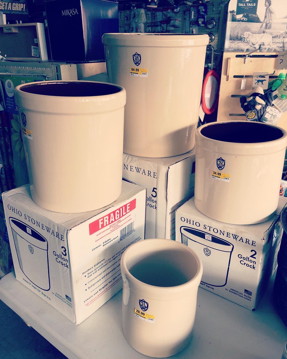 TealSeptember's tweet photo. We found some great deals at the #truevaluehardware store the other day. #truevaluesale #crocks #waterbathcanners #canningsalt #ballcanningjars #ballcanninglids #pressurecooker #crock #picklingsalt #truevalue https://t.co/UZpI4hRJY8