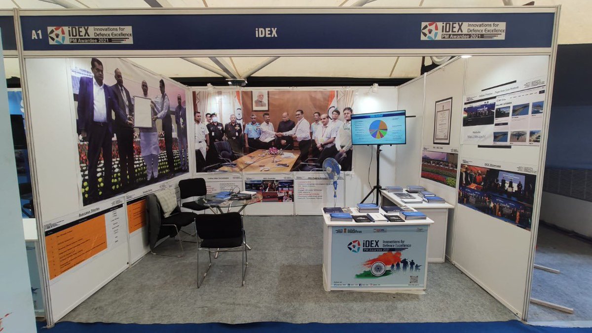 India_iDEX's tweet photo. Day 2 at #NationalDefenceConclave
#iDEX DIO team at #iDEX stall, showcasing the journey & achievements at the "National Defence MSME Conclave and Exhibition" at Kota Rajasthan!
#NationalDefenceConclave #DefenceInnovation #iDEX
@DefProdnIndia @drajaykumar_ias @sjaju1 @SIDMIndia https://t.co/xeBPVrj7GX
