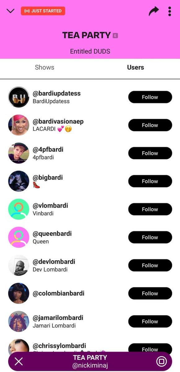 Eduardo26612627's tweet photo. #NickisTeaParty
Sabes que eres una reina cuando tienes a tu segundo fandom vigilandote y mejor aún haces colapsar una plataforma por qué tú talla show es súper popular #QueenRadio #queenthingsonly https://t.co/tbuLDQONGf