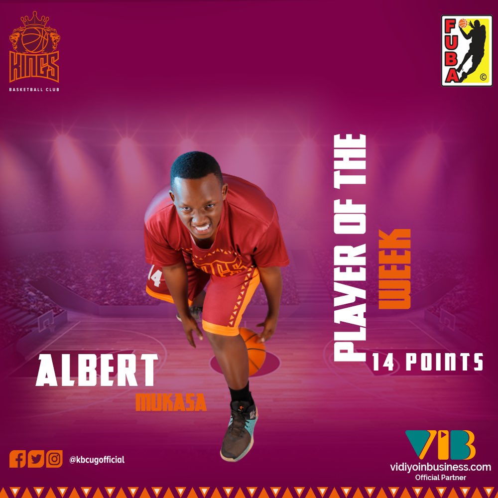 kbcugofficial's tweet photo. Albert Mukasa is our Player of the Week 🌟 #14Pcs #WeAreKingsUg https://t.co/tJWu00g4l0