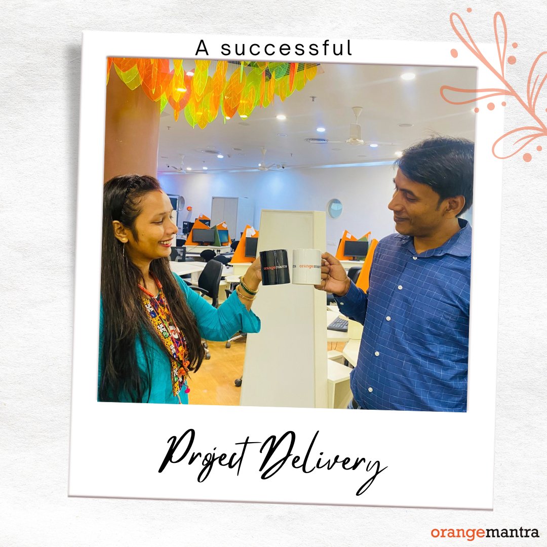Orangemantraggn's tweet image. When your Project Manager says "cheers!" with a big smile for your exceptional efforts!
#projectmanagement #projectmanagerS #projectmanagerlife #Mondaymorning #orangemantra