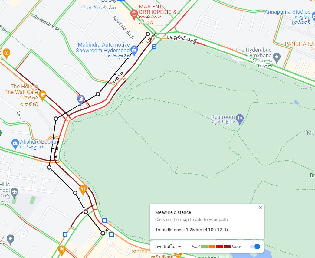 Dt:12-09-2022 at 1100 hrs

Slow movement of traffic from Apollo Hospital Lane, BVB Jn., Journalist Colony, Road No 45 towards Jubilee Hills Checkpost.