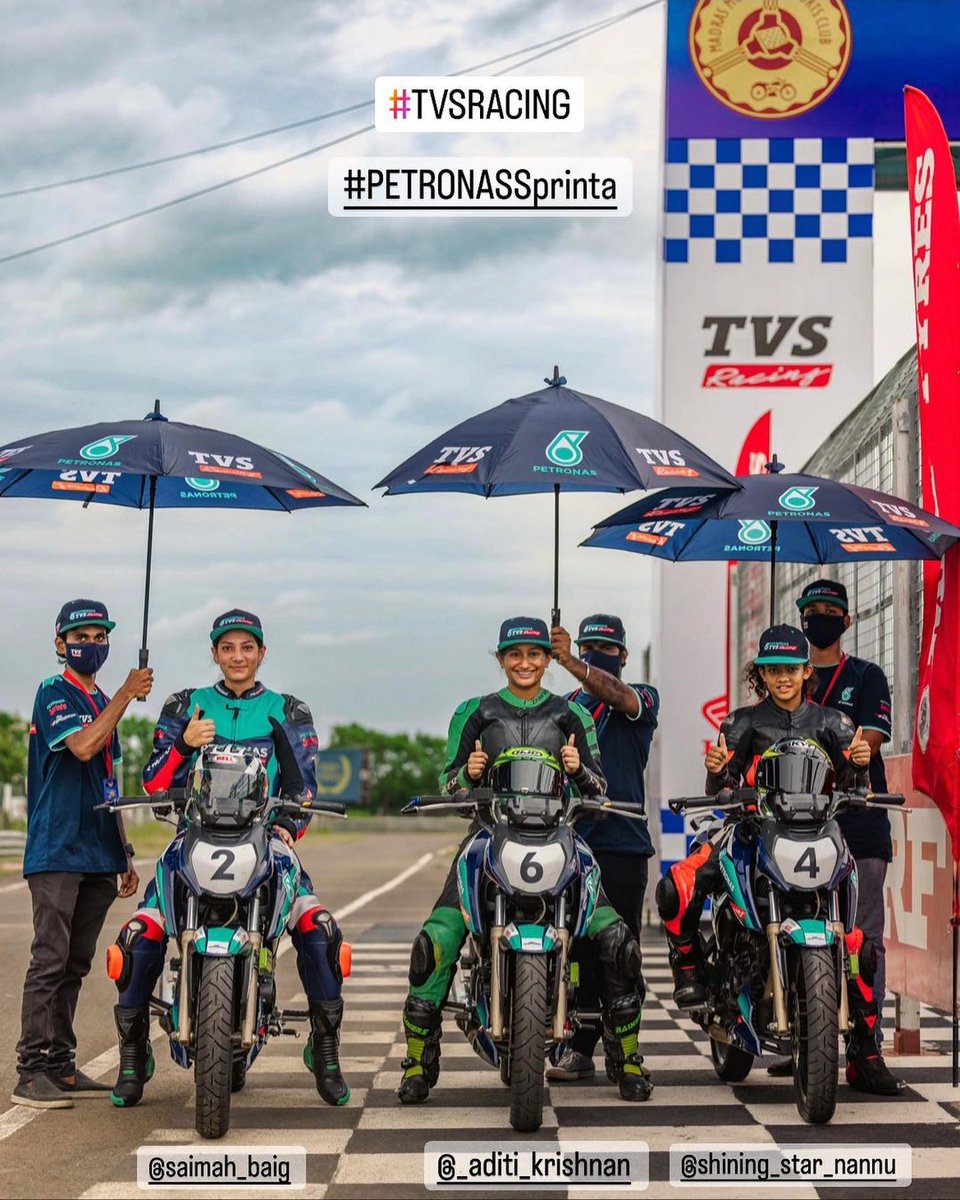 TVS_Racing's tweet photo. PETRONAS TVS OMC GIRLS Category Results
1 Aditi Krishnan
2 Nithila Das
3 Saimah Ajaz Baig
#FuelledByFire #PETRONASTVSRacing #TVSMotorCompany #TVSRacing #Petronas #PETRONASSprinta #EngineeringGoosebumps #BornForRacing #Racing #Motorsports https://t.co/ys2QKKmw3C