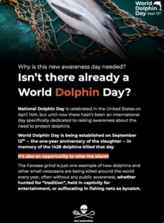 TracyHeather22's tweet photo. #WorldDolphinDay #Faroeislands #EndTheCove #DontBuyATicket https://t.co/eG56gI9QrS