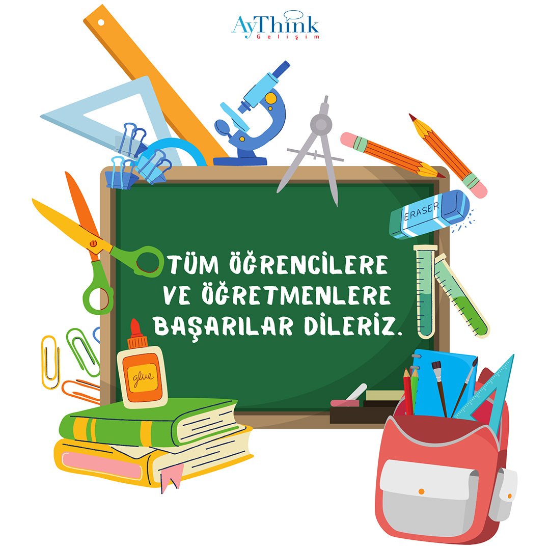 AyThinkGelisim's tweet photo. Yeni eğitim ve öğretim yılında tüm öğrencilere ve öğretmenlere başarılar dileriz. Tüm öğrenci ve öğretmenlerimizin hayallerine, hedeflerine ulaşacakları bir yıl olsun🍎
#AyThink #AyThinkGelişim
#OkullarAçılıyor https://t.co/vEQ1WCCkXc