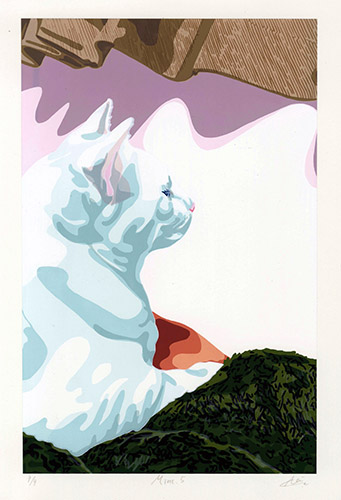 HFG_ginza's tweet photo. <開催中！>第10 回FEI PRINT AWARD大賞者展「三宅葵 個展　- 日常に潜む煌めき-」
日常の風景をシルクスクリーンの作品として展開する三宅さん。
60～100もの版数と色数から構成される画面をご覧ください。
#美術 #版画 #シルクスクリーン #アート https://t.co/LmUzlFZkrh