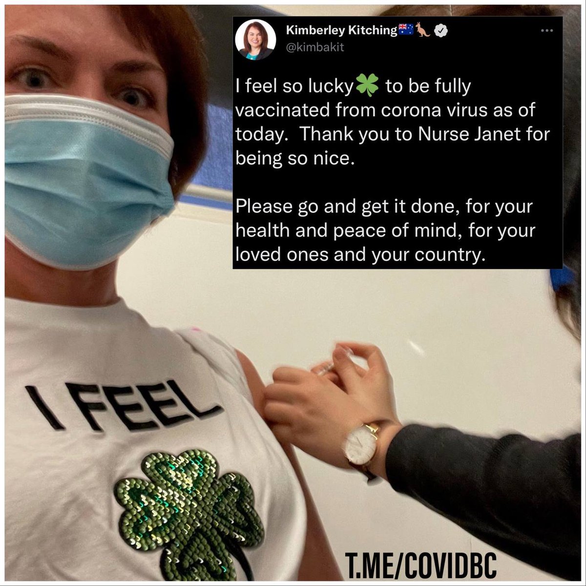 RodolpheTola's tweet photo. RIP Kimberley Kitching. Fully vaccinated and fully dead. https://t.co/s5rTjTFDEw