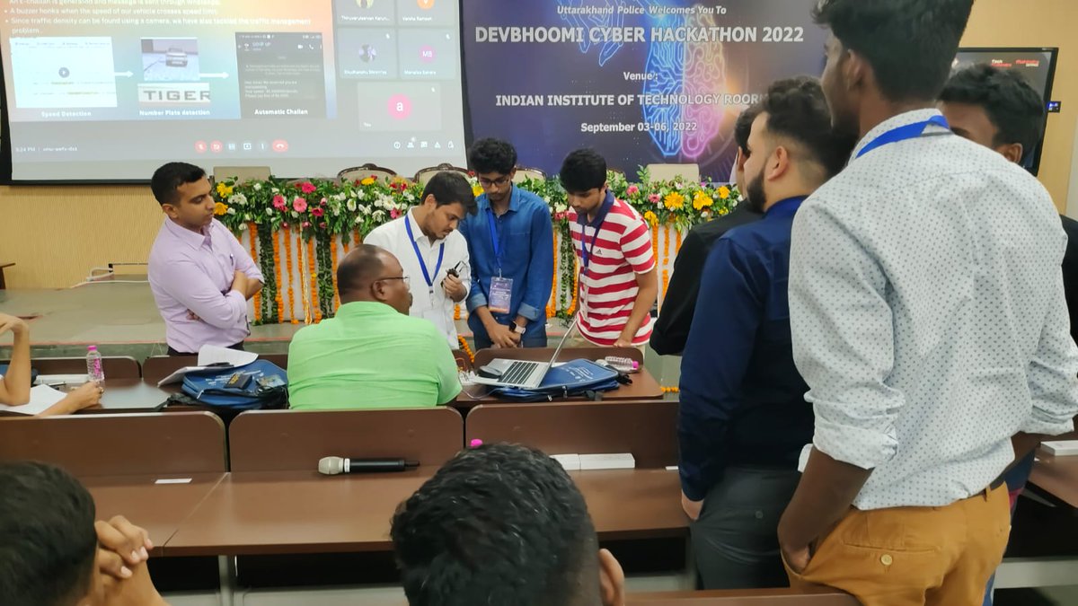 nitrourkela's tweet photo. Team Tesseract from Cyborg (Robotics and Automation Club, Student Activity Centre, NITR) emerged as the 1st runner-up and won a cash prize of 1.5 Lacs in a  4-day offline #Hackathon 'Devbhoomi Cyber Hackathon 2022' conducted at @iitroorkee by @uttarakhandcops. 

@EduMinOfIndia https://t.co/RH1b1qy6aU