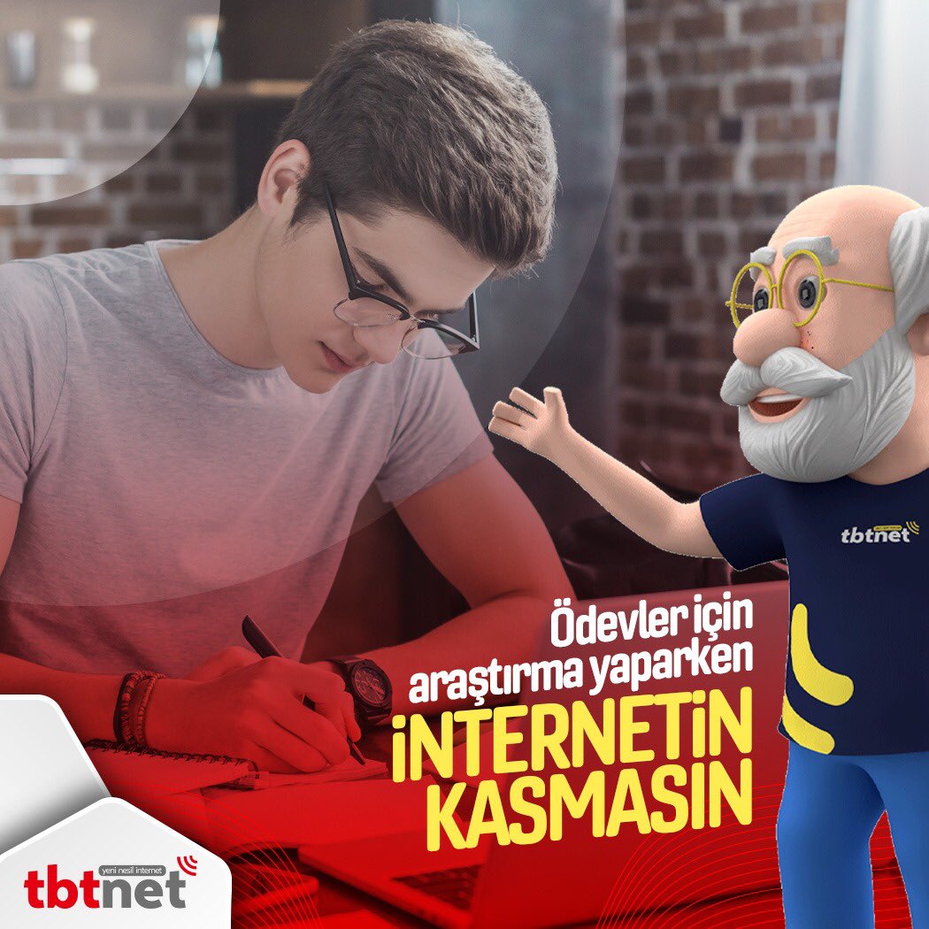 Okul zili çaldı! 🛎 Yetişmesi gereken ödevler için araştırma yaparken internetin kasmasın, canın sıkılmasın. 🥳🤞 #tbtnet #internet #kotasızinternet #hızlıinternet #ödev #ders