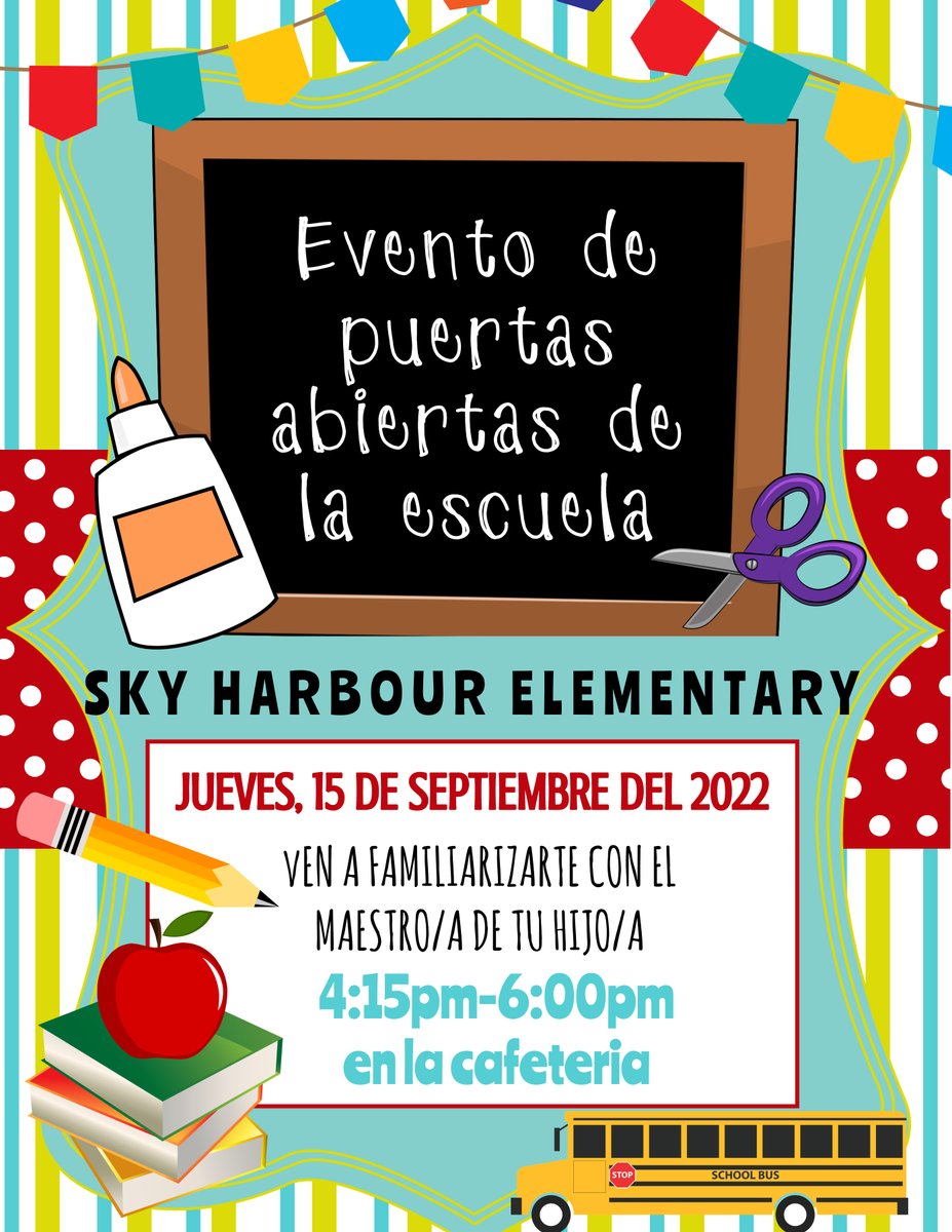 swisd_she's tweet photo. Open House at 4:15pm in the cafeteria. Mrs. Acuna will host a Parental Engagement Title 1 and Parent Compact Review. Families will then have an opportunity to visit their child's classroom.
T-shirts for $10-$12 (cash only)
#escregion20 #weareswbychoice #RootEdSkyHarbour https://t.co/udcVVdoKoD