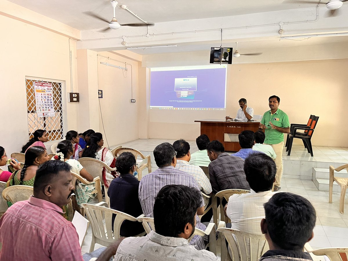 jrsampathkumar's tweet photo. eOffice Training at RDO office Tiruppur https://t.co/tBoh2mud9J