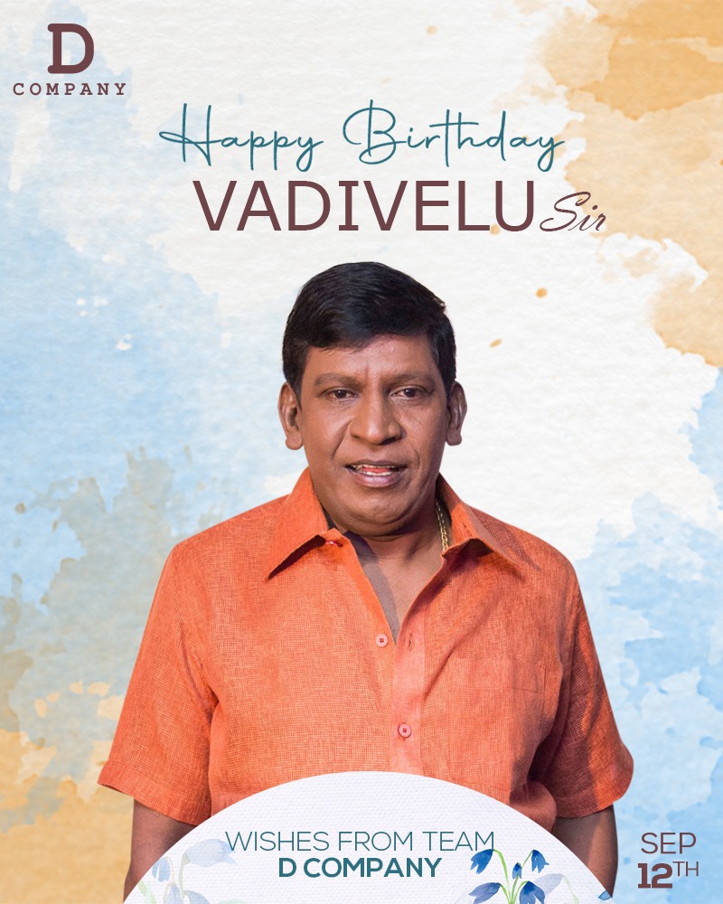 Happiest Birthday To Our Dearest Comedy King Vaigaipuyal #Vadivelu Sir 😍 God of Meme Templates 🤗 Wishes From Team @DCompanyOffl @DuraiKv