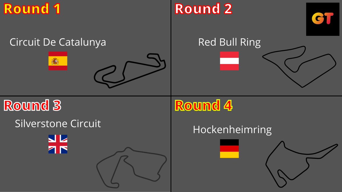 GTWCOC's tweet photo. PRESENTING SEASON 2 GTWC CALENDAR!

Catalunya 🇪🇦
Spielberg 🇦🇹
Silverstone 🇬🇧
Hocknheim 🇩🇪
Nurburgring 🇩🇪
Spa 🇧🇪
Monza 🇮🇹
Paul Ricard 🇫🇷
Zandvoort 🇳🇱
C.O.T.A 🇺🇸 https://t.co/VtSxvyAdQF