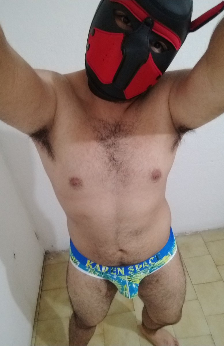 Mira como me queda está máscara y esos calzones 🐶🤤