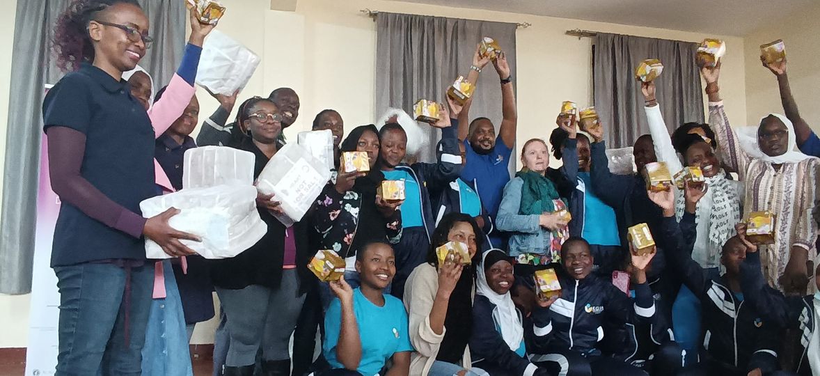 FOLK director Mr. Jeremiah joined his fellow Rotarians from the Rotary clubs of Upperhil &amp; Westlands to distribute dignity packs to Kibera Girls Soccer Academy. We are committed to ensure the girl child is protected against any form of abuse &amp; has all she needs to get education.