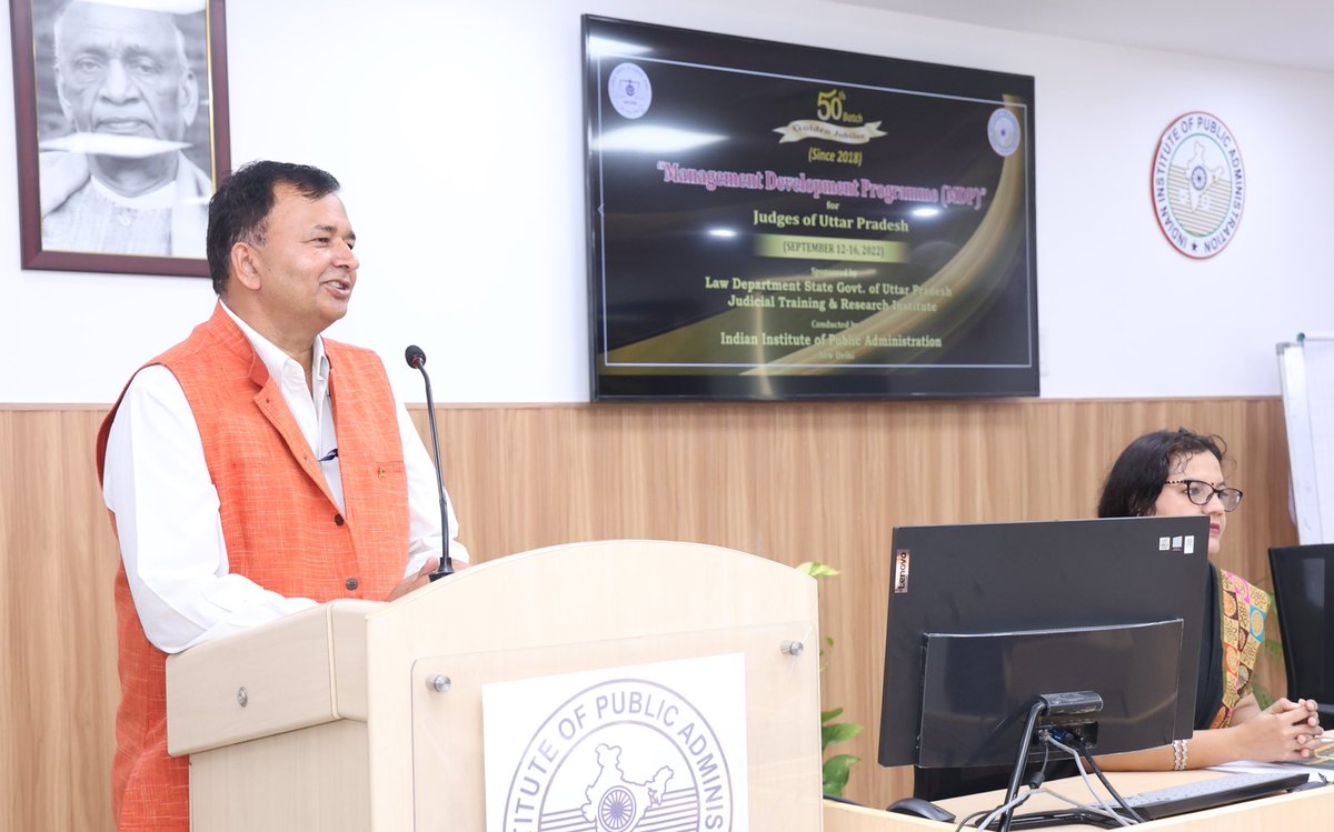iipa9's tweet photo. 50th Management Development Programme (MDP) For Judicial Officers Of Uttar Pradesh @DoPTGoI #JTRI https://t.co/QkEZA0yLse