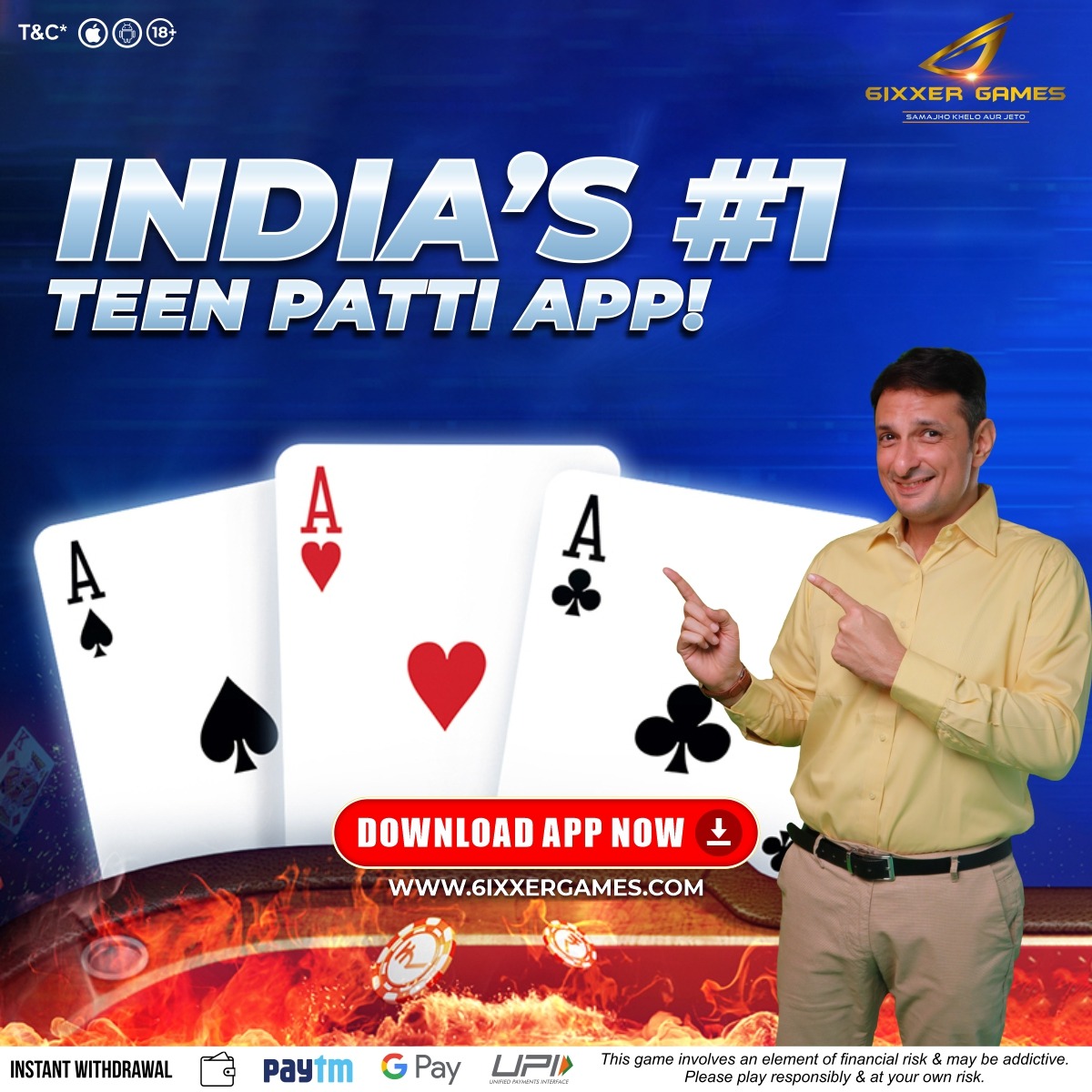 6ixxerApp's tweet photo. Play real-time Teenpatti, Rummy &amp; Ludo with Millions of Players from around the world! 

✅𝗗𝗼𝘄𝗻𝗹𝗼𝗮𝗱 𝗔𝗽𝗽 𝗡𝗼𝘄👉https://t.co/HLq9ja1RLD

#6ixxerGames #luno #ludoonline #PlayRummy #teenpatti #OnlineGames #Onlinerummy #mobilegames #IndianRummy #CardGames #PlayGame https://t.co/LplmsPo6Po