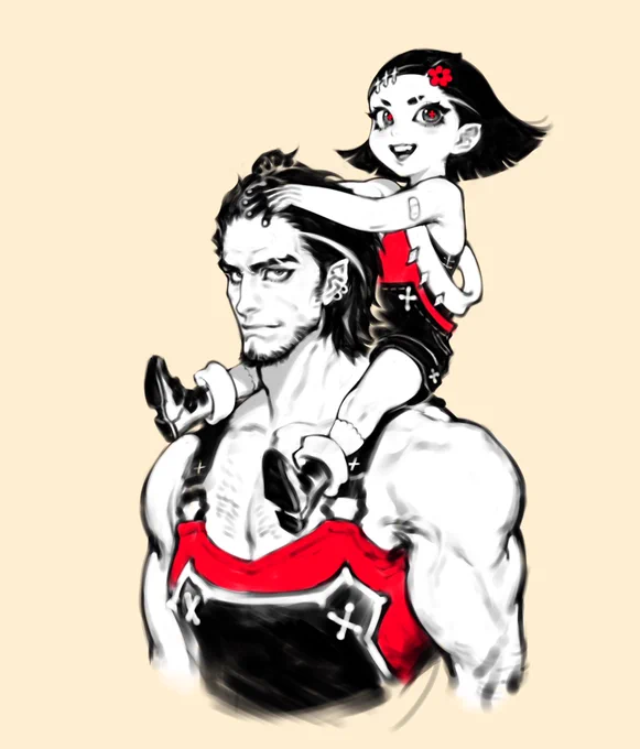 Lil' Fiadh and her papà 