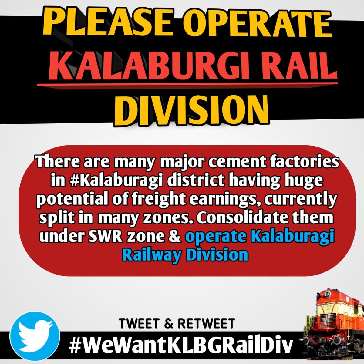 anvitjoshi's tweet photo. #WeWantKLBGRailDiv https://t.co/ZC9DYBJtRm