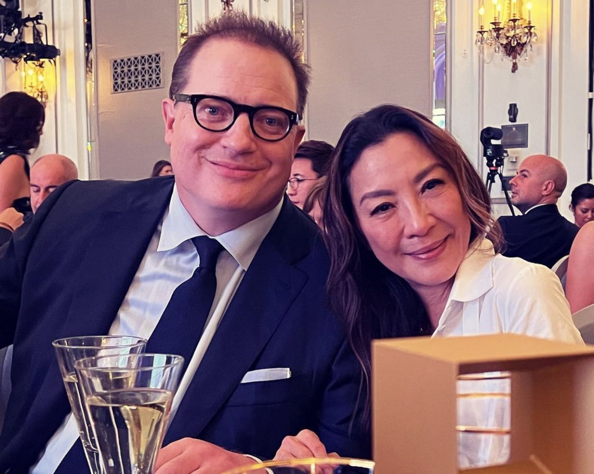 Film Updates on Twitter: "Brendan Fraser and Michelle Yeoh at #TIFF22  https://t.co/pBS3tAAEco" / Twitter