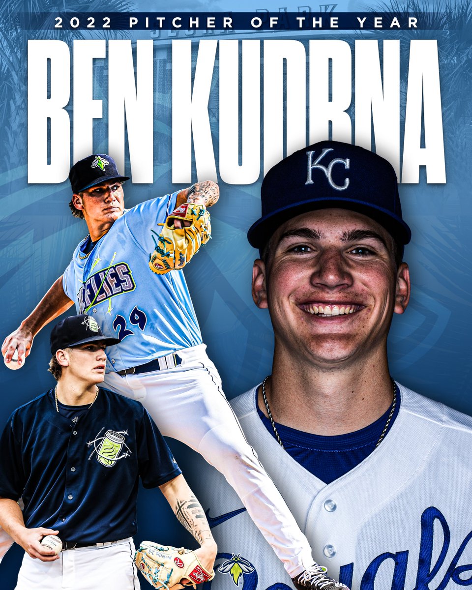 Today, the Kansas City Royals announced Carter Jensen and Ben Kudrna have been named our 2022 Player and Pitcher of the Year!

Like to congratulate these two on a job well done in the Soda City! #LetsGlow

For more: milb.com/columbia/news/…