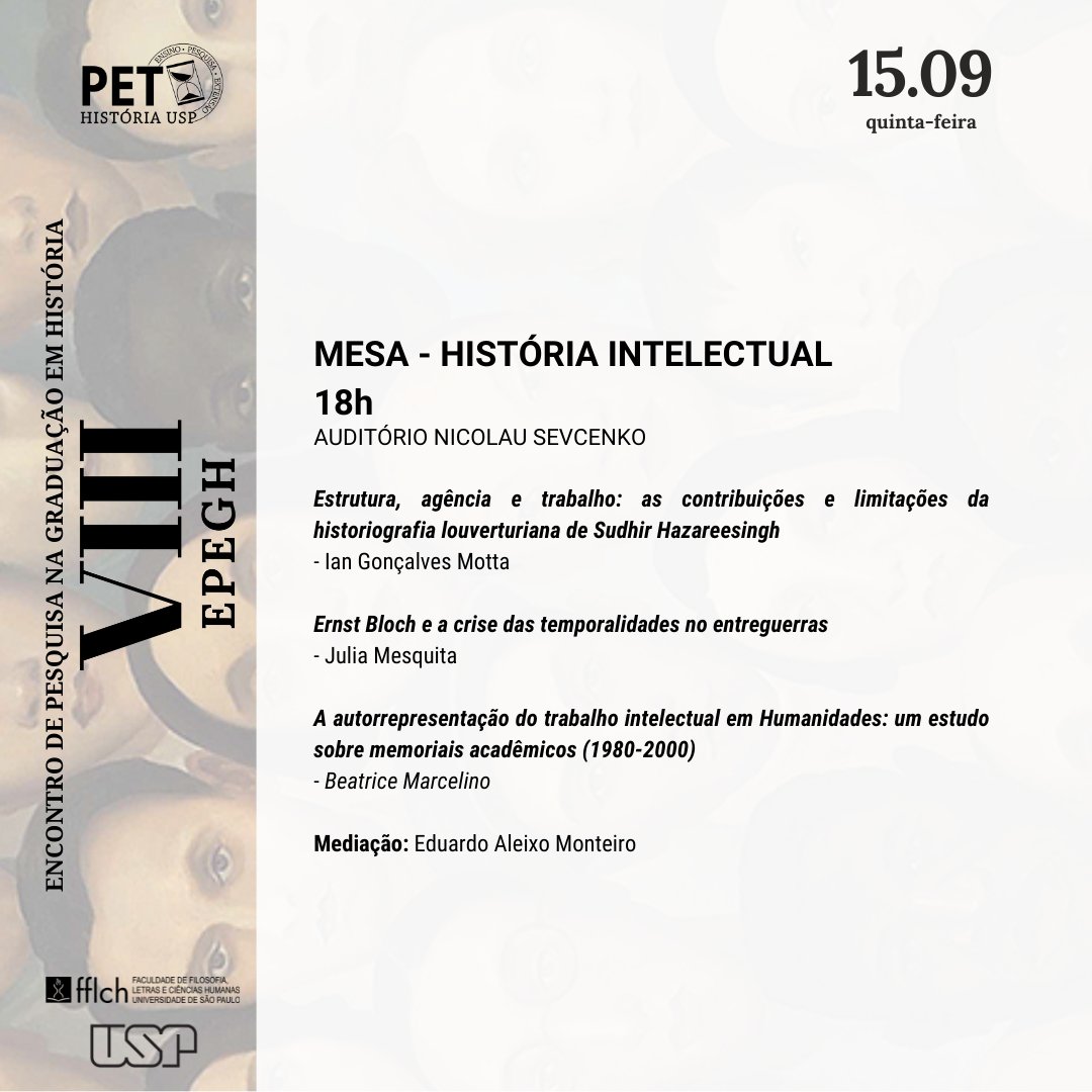 PET História USP | NOVAS VAGAS tweet media