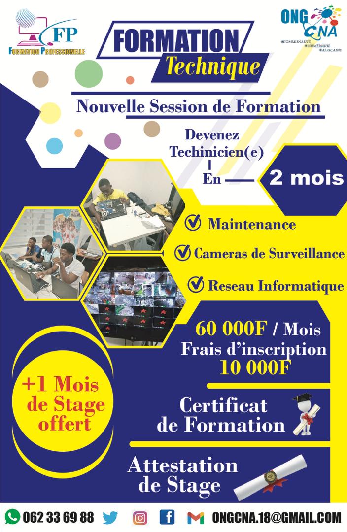 OngCna's tweet photo. Devenez un(e) technicien(e) en Maintenance &amp; en réseau informatique. Celle-ci vous permettra de d'approfondir vos connaissances. Appels maintenant au 062 33 69 88 ou contacte nous sur WhatsApp pour ton inscription. 
#ongcna 
#formationprofessionnelle 
#formationtechnique https://t.co/t9piUTRKIF