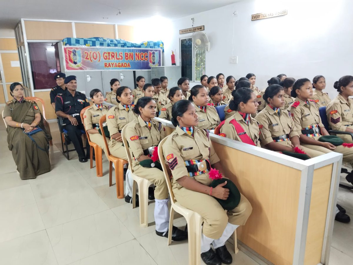 RayagadaNcc's tweet photo. 2(0) Girls Bn Ncc Rayagada ... Cdts with staff  for  viewing the  program of NMBA ......
@narendramodi 
@rajnathsingh 
@kalinga_sagar 
@Sriniva78045045 
@CMO_Odisha 
@DHE_Odisha https://t.co/P0QzhI9jmy