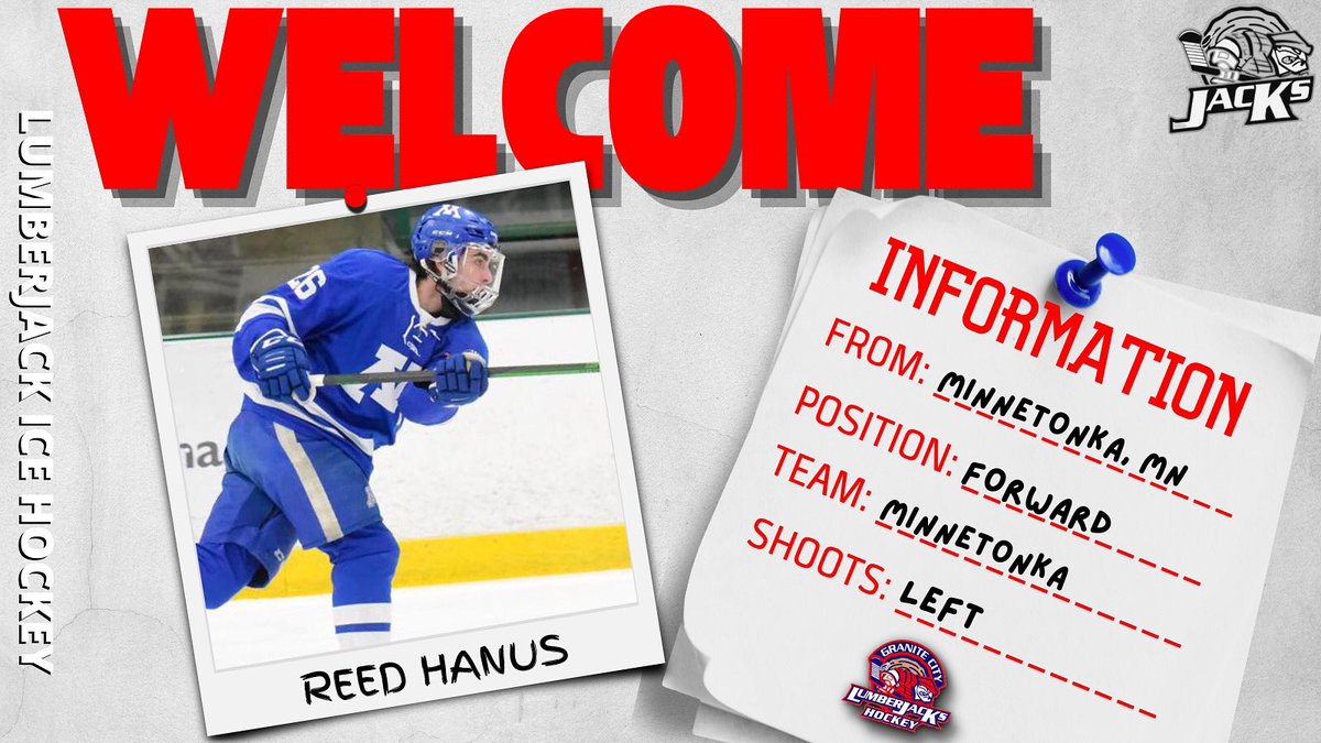 GCLumberjacks's tweet image. 🚨WELCOME🚨

Jacks fans, welcome in forward from Minnetonka, MN, Reed Hanus!

Last season, Hanus played for Minnetonka HS. In 27 games, Hanus recorded 13 points.

Stay tuned everyday leading up to home opener as we will be showcasing the 2022-23 Jacks!