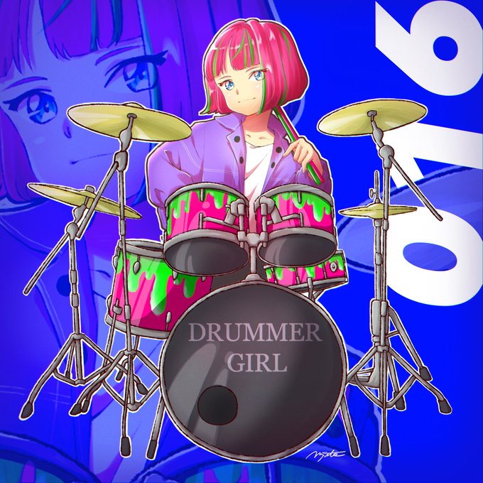 ドラマー女子のtwitterイラスト検索結果