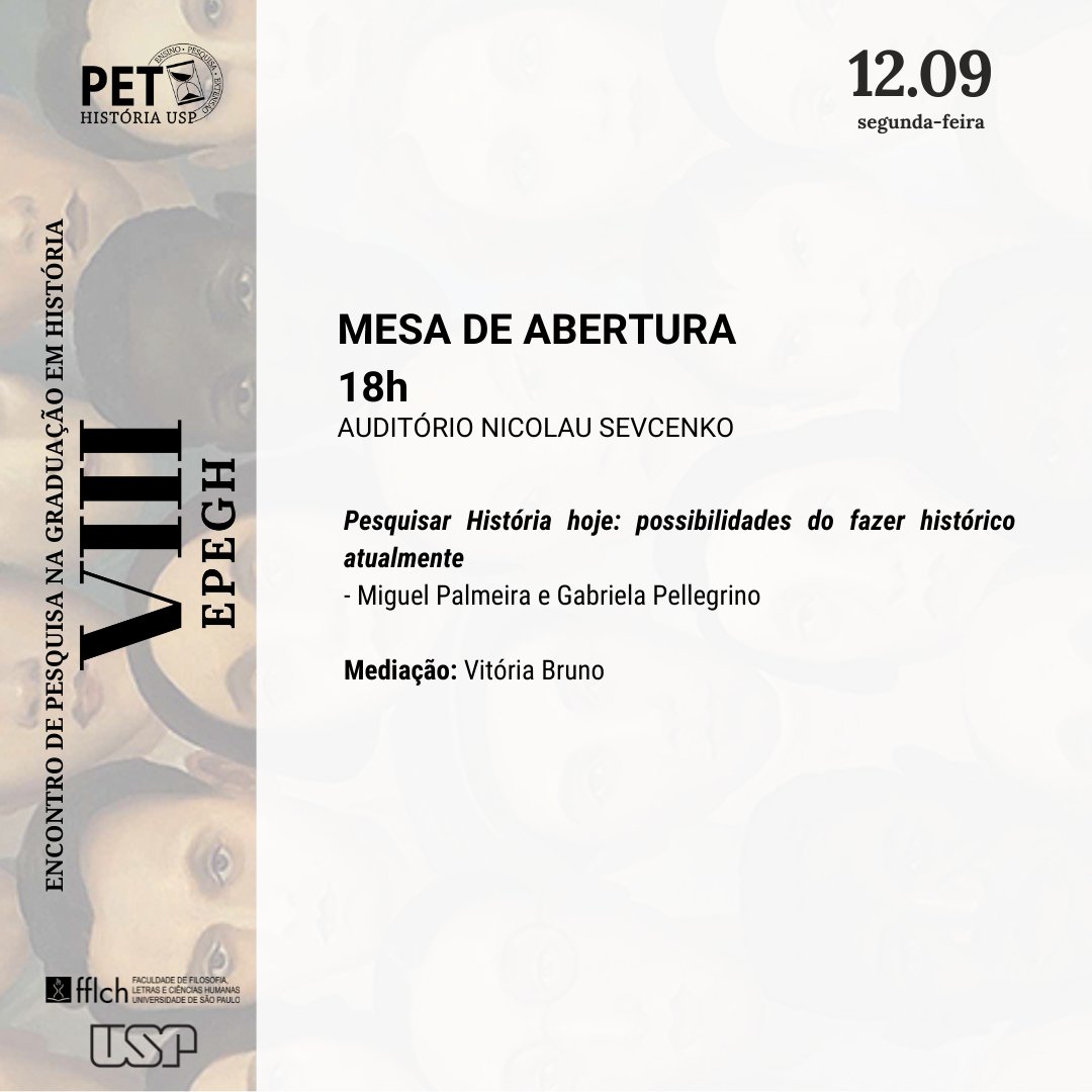 PET História USP | NOVAS VAGAS tweet media