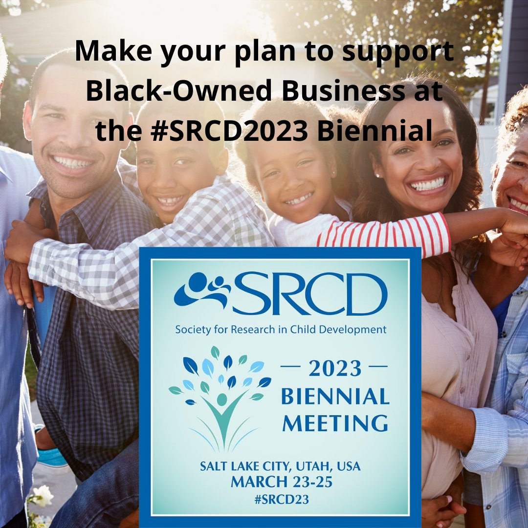 ProfNancyHill's tweet image. Check out these #BlackOwnedBusinesses in #SaltLakeCity click here: bit.ly/SLC-BlkBiz.  

It&apos;s not too late to submit your research for #SRCD2023. Click here to submit: bit.ly/3ysCFx3 

@SRCDtweets @SRCDBlkCaucus @mistryrashmita @gigi_luk
