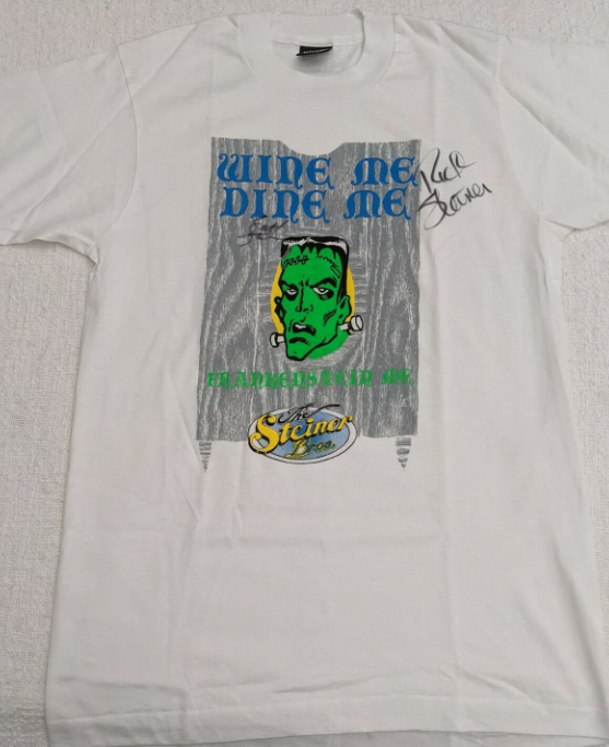 WCWTFPodcast's tweet photo. #WCWWorstMerch @WWE 

Definitely putting "Wine me, Dine Me, Frankenstein Me" on my Tinder profile. https://t.co/ndOUmHwQXT