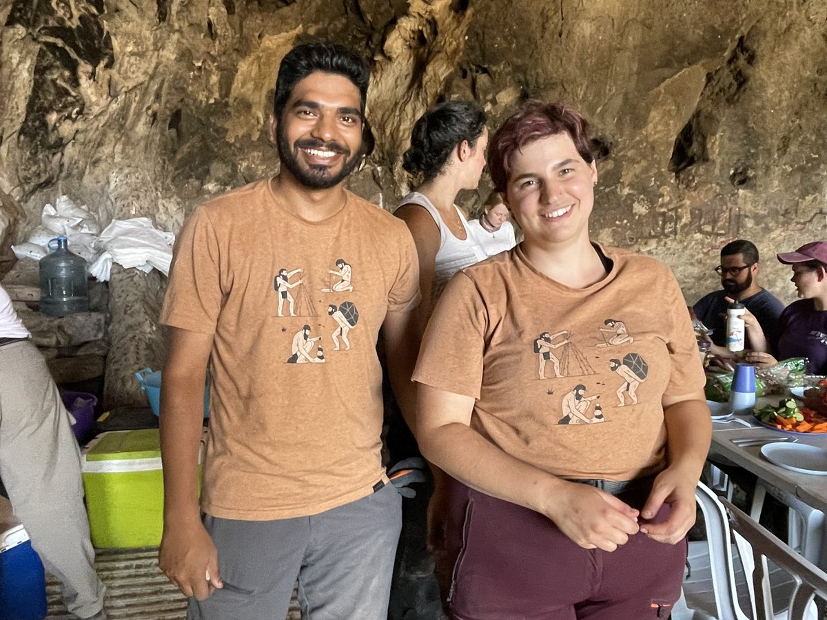 HayonimCave's tweet photo. Soon to become official excavation wear for @HayonimCave https://t.co/JBnIhZCOBx