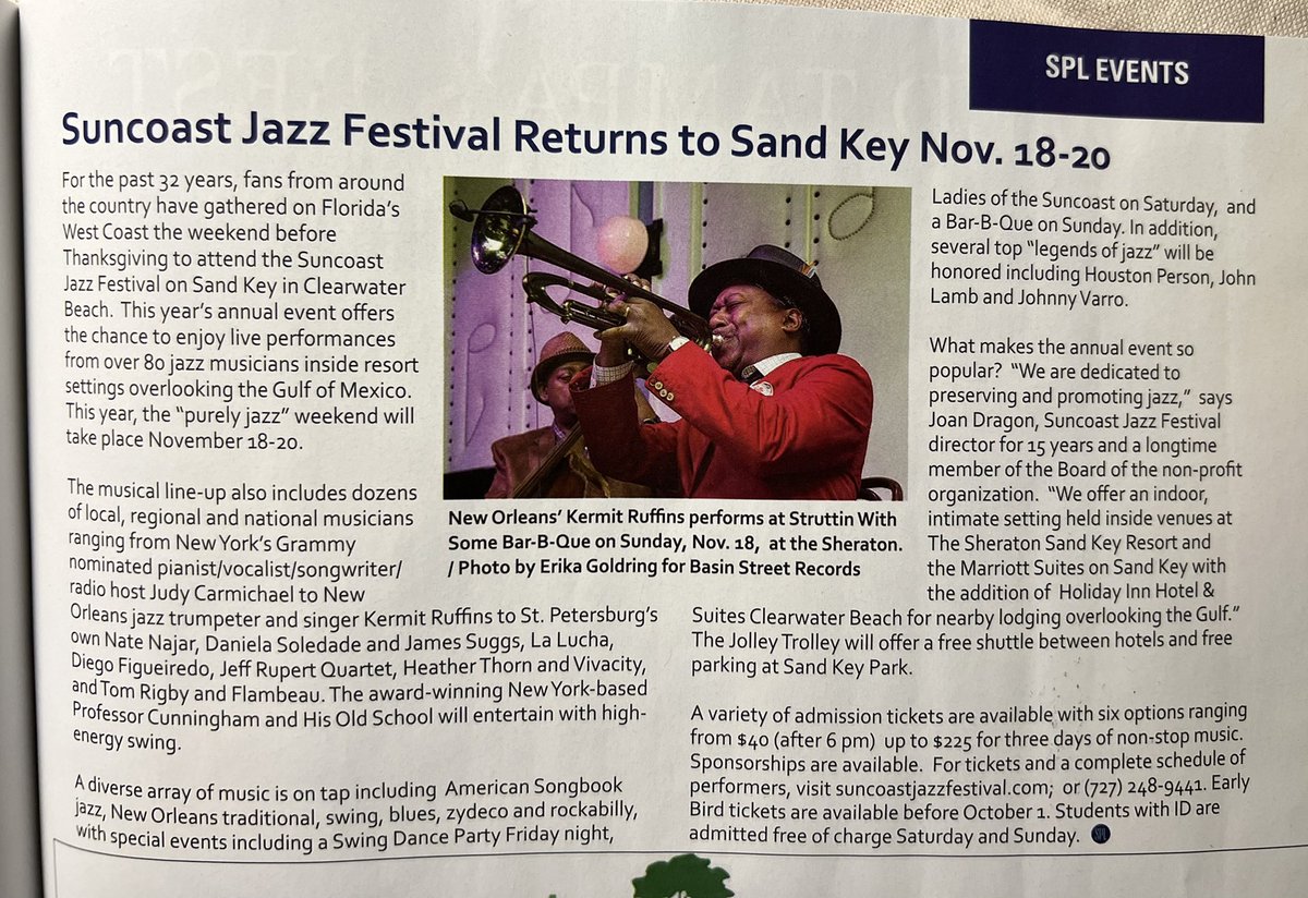 Passionate about jazz?See you at the beach Nov. 18-20.