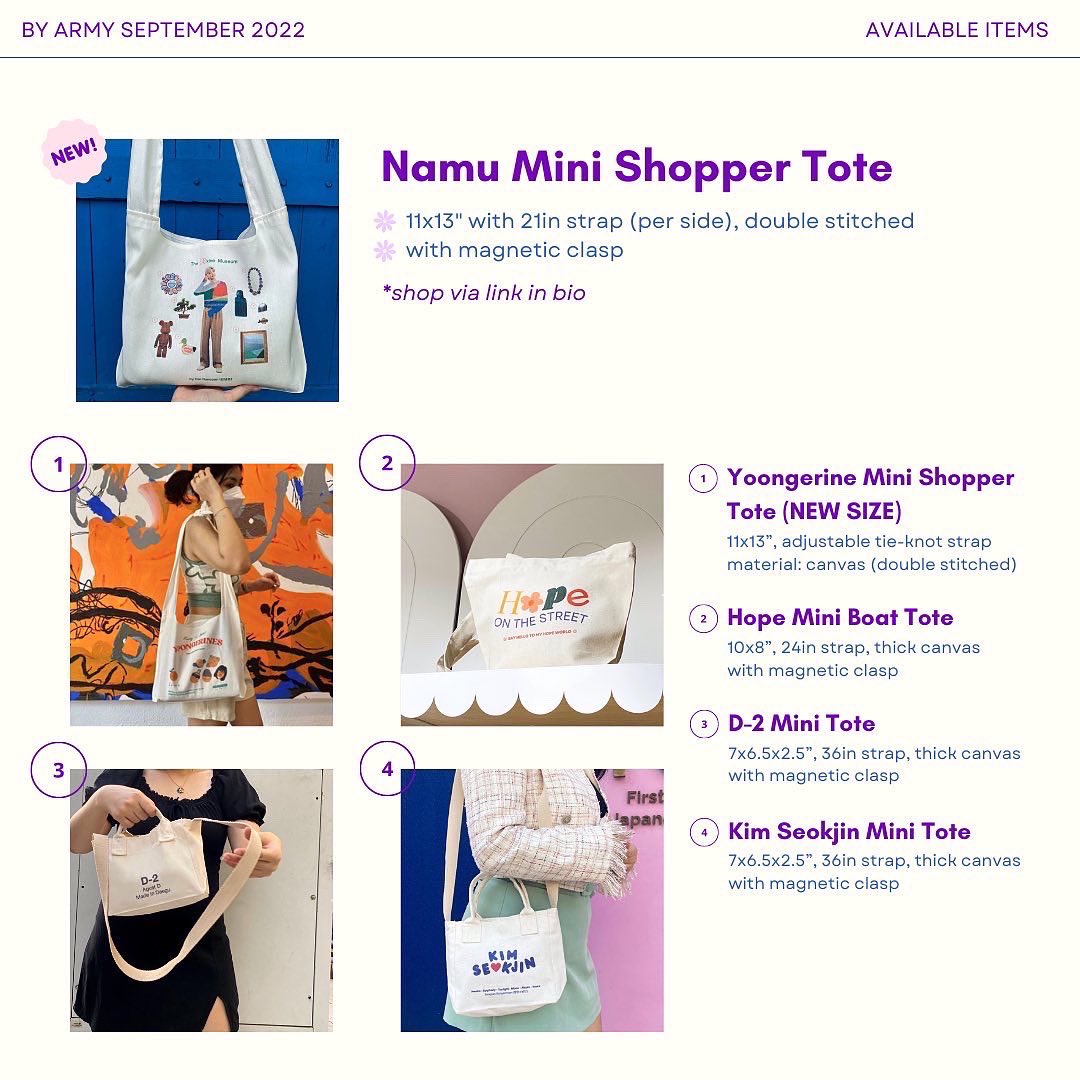 byarmyph's tweet photo. namu mini shopper tote 
✿ canvas, double stitched
✿ 11x13”, adjustable tie-knot strap
✿ P310

order via link in bio
for other available totes: see forms
pre-order ends sept 30 〰️ https://t.co/ucF5Ca1r5c
